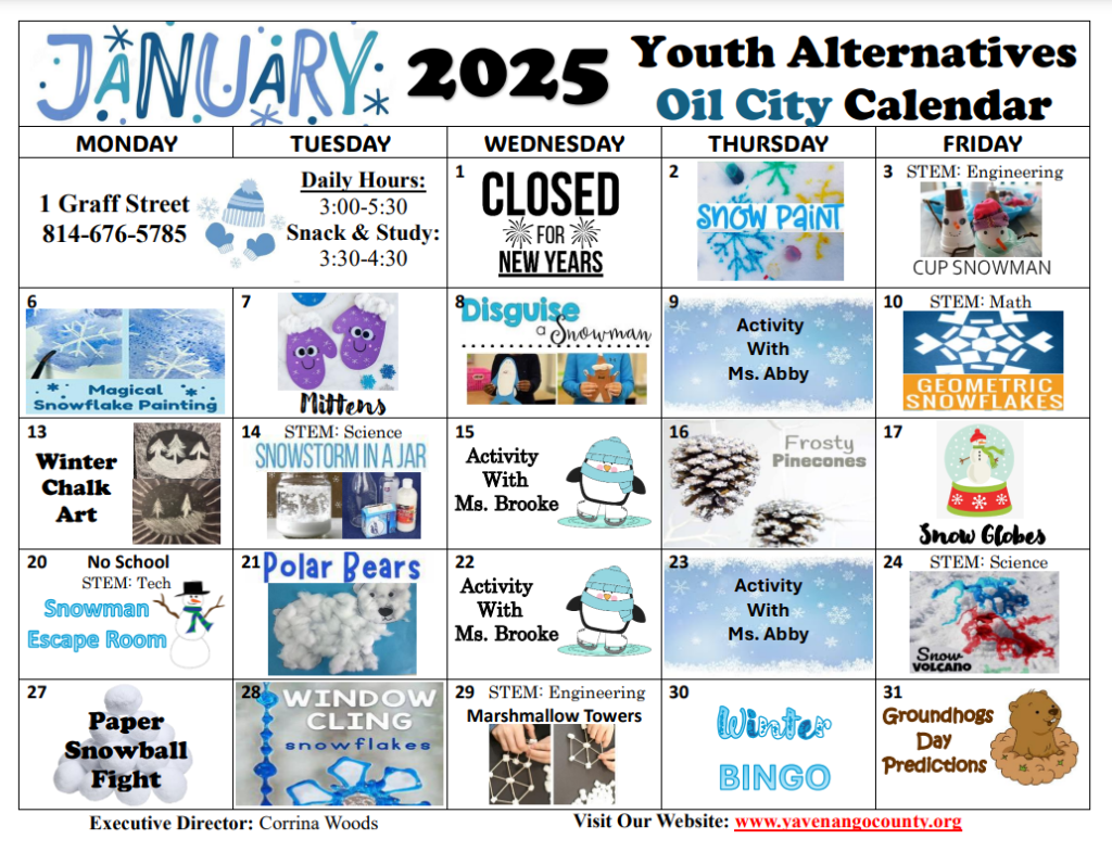 January 25 OC Calendar