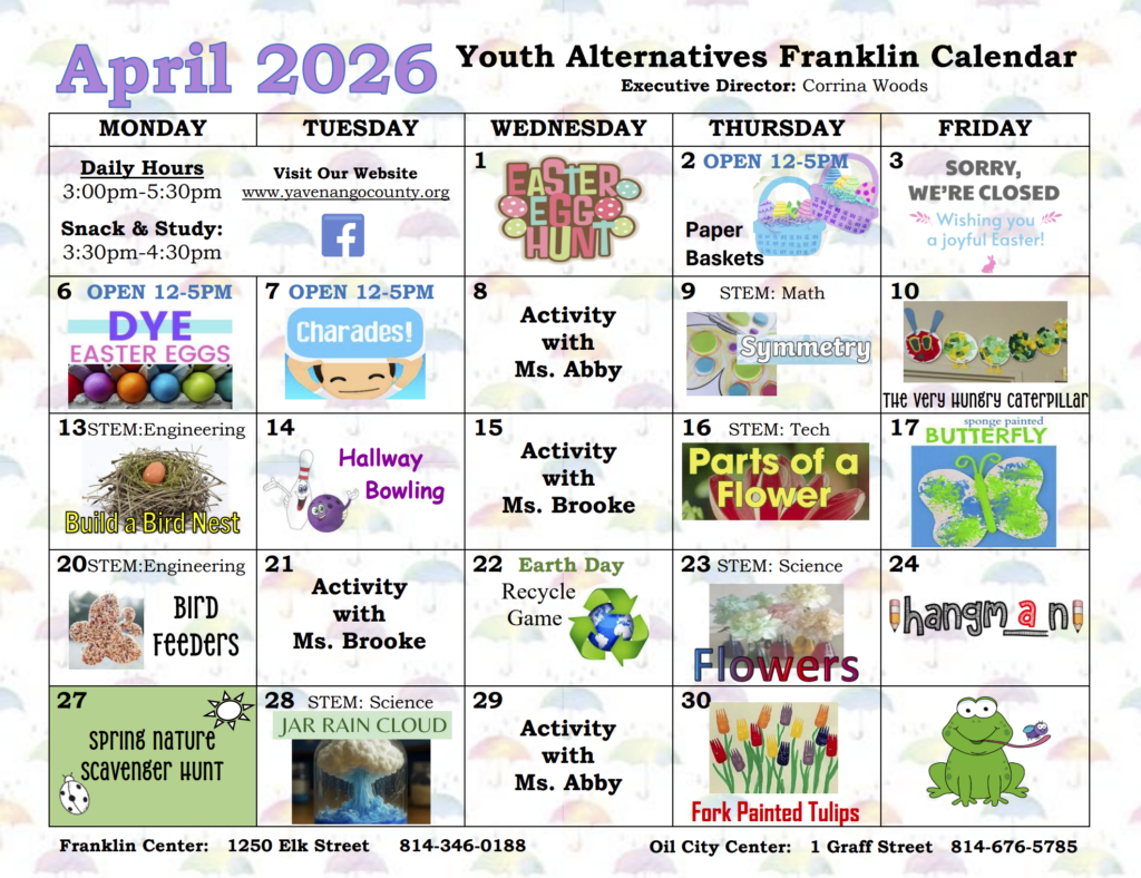 Ya Franklin April 2026 Calendar